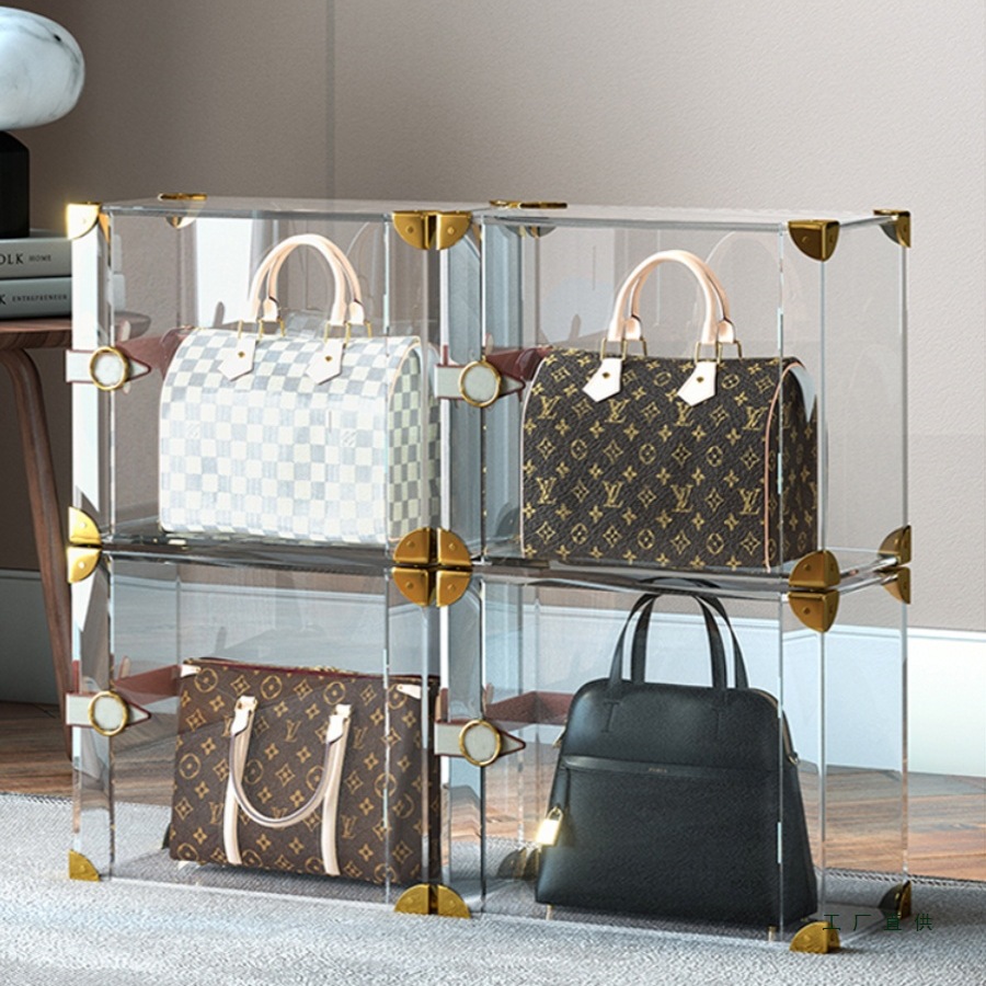 【奢品收纳】包包收纳盒衣柜防尘亚克力置物架透明展示柜
